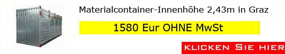 Materialcontainer-Höhe-Graz
